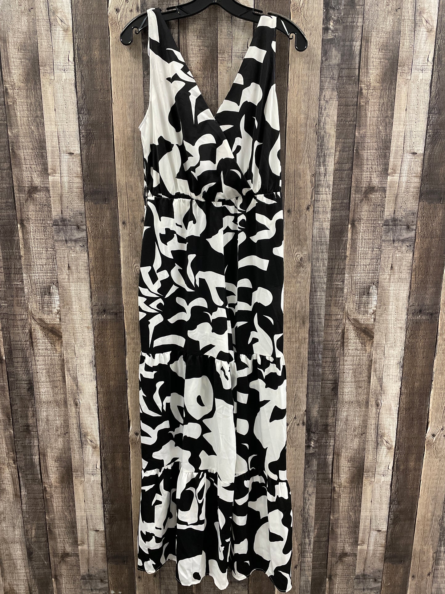 Dress Casual Maxi By Cme In Black & White, Size: M