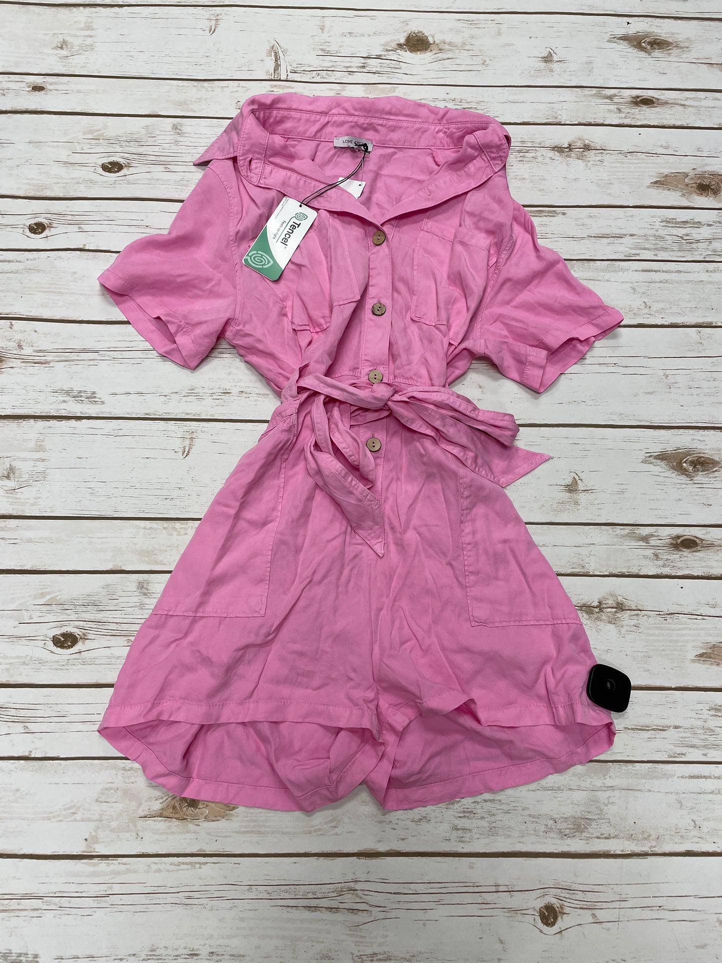 Dress Casual Short By Love Tree In Pink, Size: M