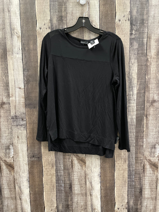 Top Long Sleeve By Tahari By Arthur Levine In Black, Size: M