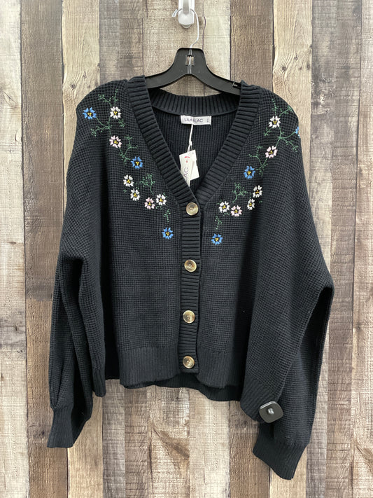 Sweater Cardigan By Cme In Black, Size: 2x