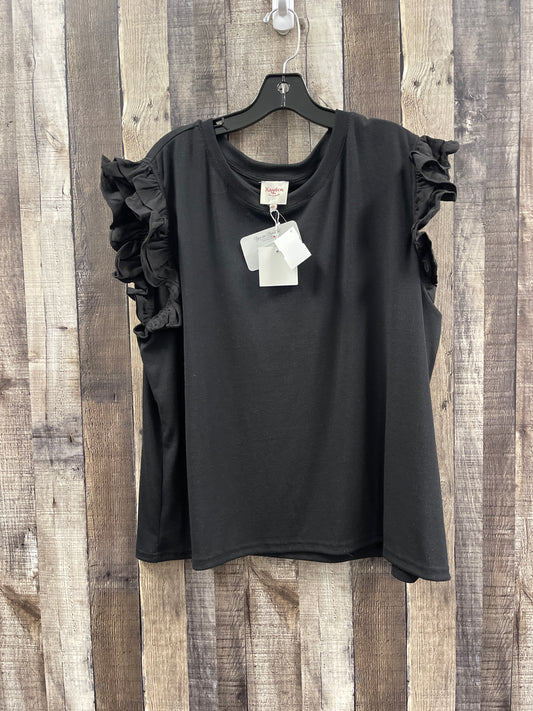 Top Sleeveless By Hayden La In Black, Size: 2x