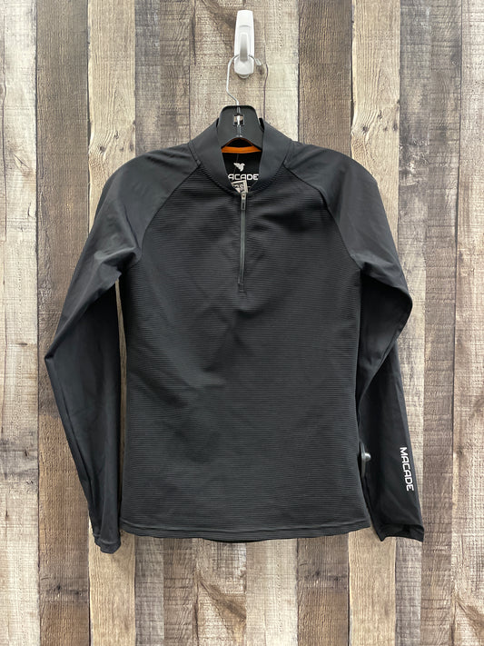 Athletic Top Long Sleeve Collar By Cme In Black, Size: S