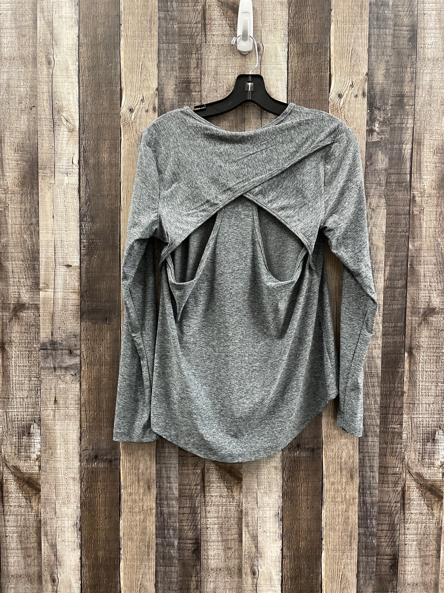 Athletic Sweatshirt Crewneck By Marika In Grey, Size: M