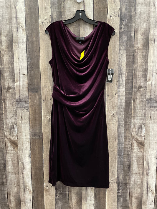 Dress Casual Midi By Jessica Howard In Purple, Size: L