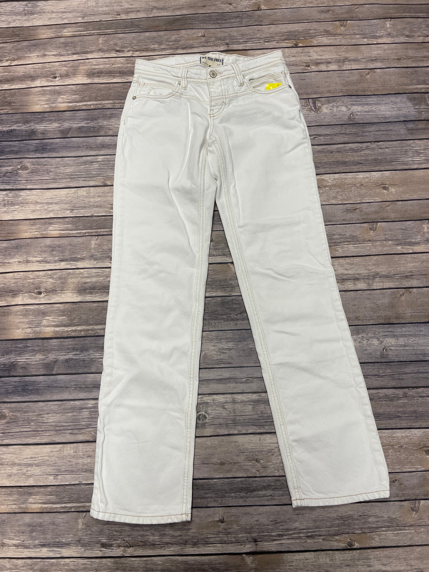 Jeans Straight By We The Free In White, Size: 2