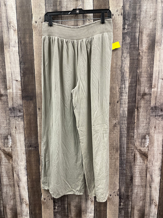 Pants Wide Leg By Versona In Green, Size: L