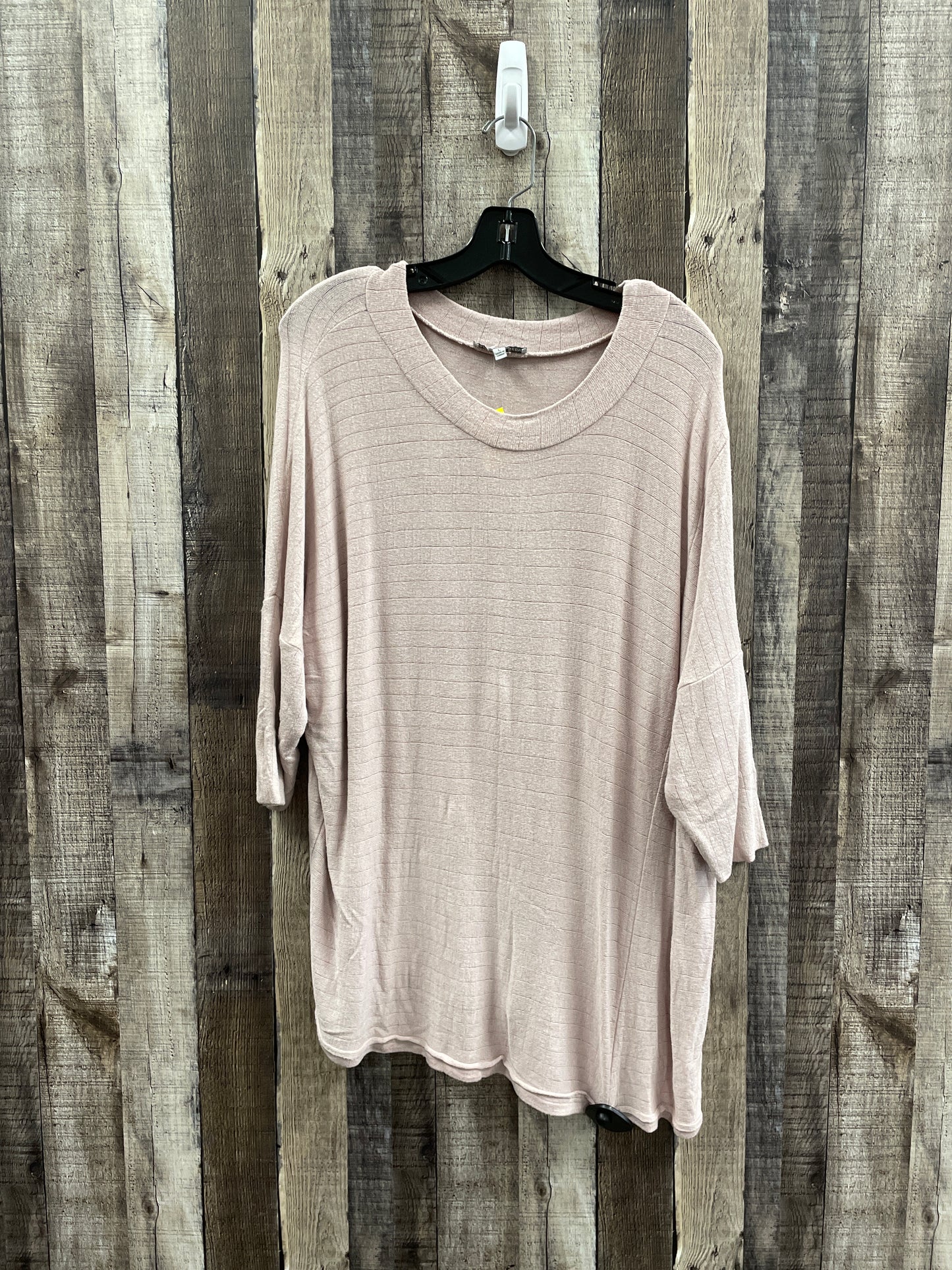 Top Short Sleeve By Cme In Pink, Size: L