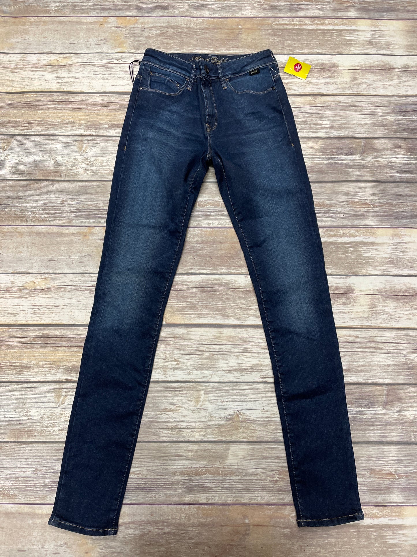 Jeans Skinny By Mavi In Blue Denim, Size: 0