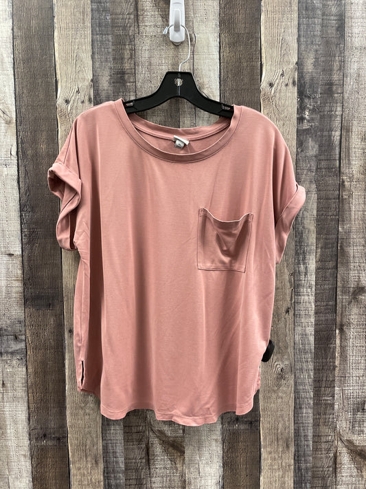 Top Short Sleeve By A New Day In Mauve, Size: Xl