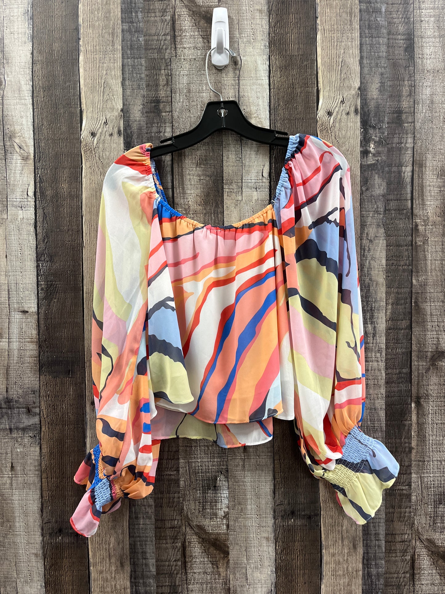 Top Long Sleeve By Entro In Multi-colored, Size: M