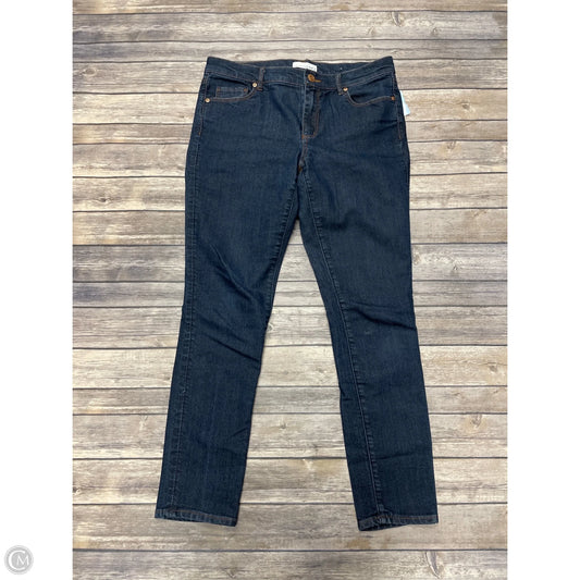 Jeans Skinny By Loft In Blue Denim, Size: 10