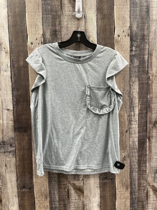 Top Short Sleeve By Shein In Grey, Size: Xl