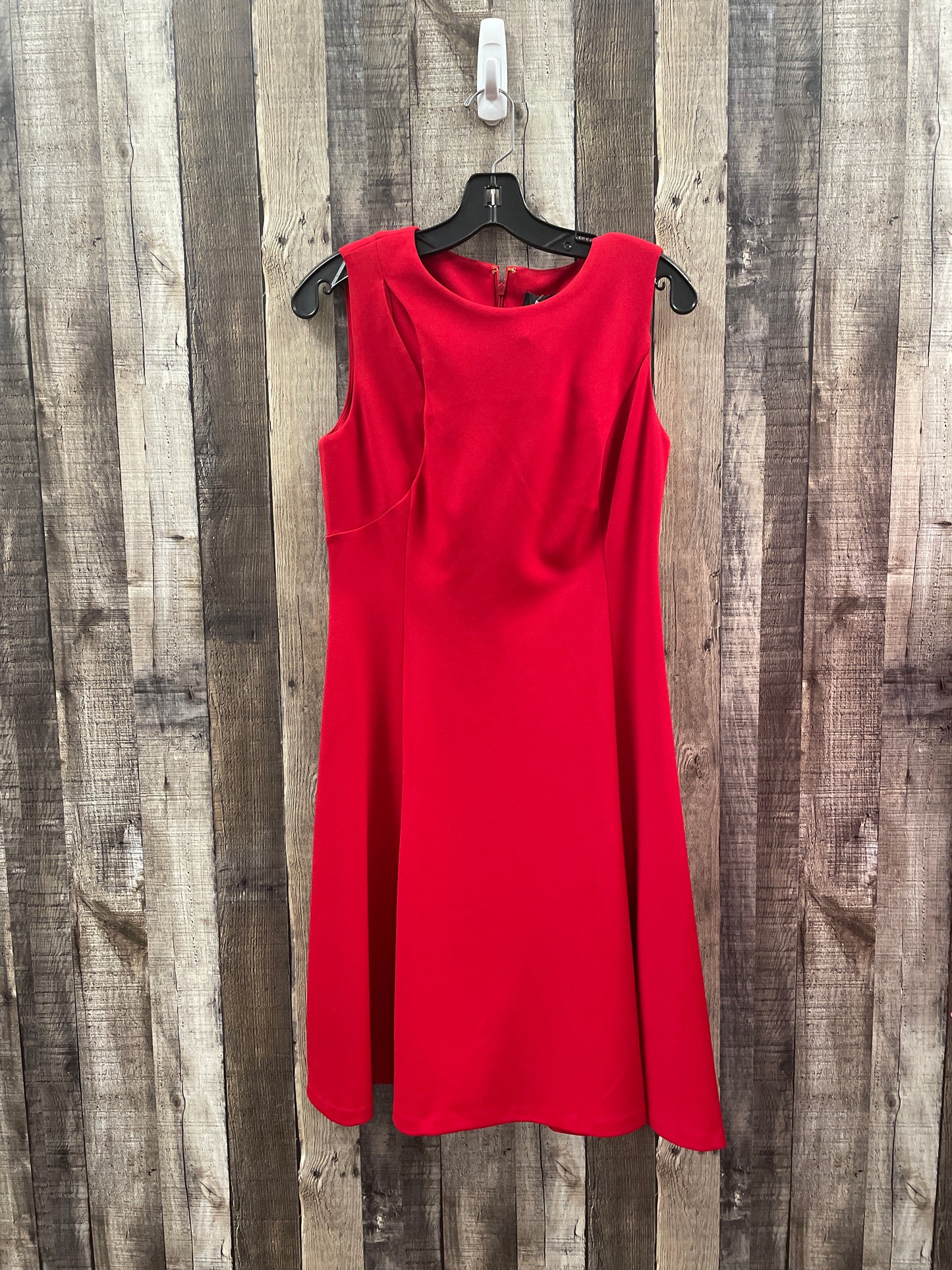 Dress Casual Midi By Dkny In Red, Size: S