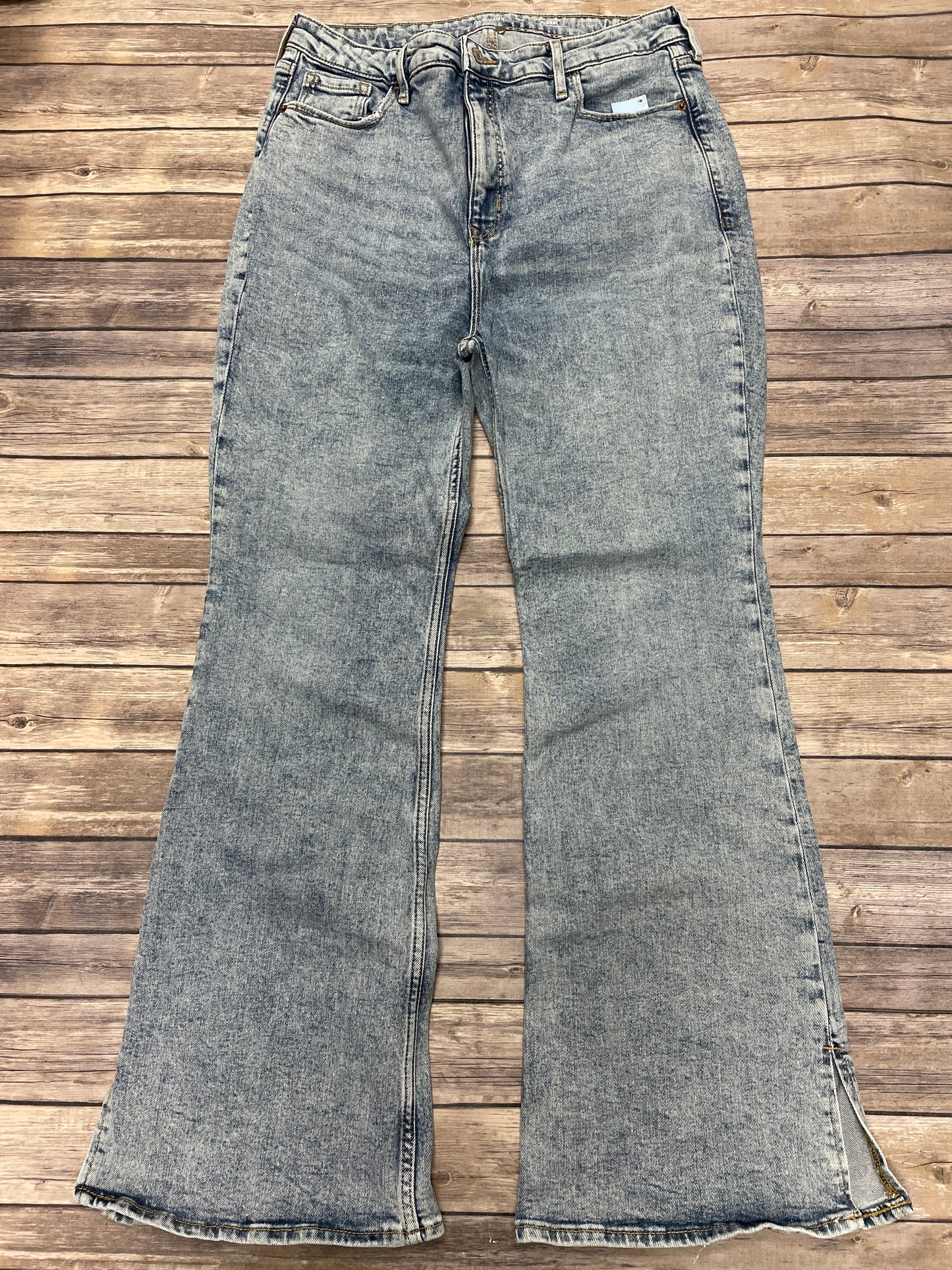 Jeans Flared By Old Navy In Blue Denim, Size: 14