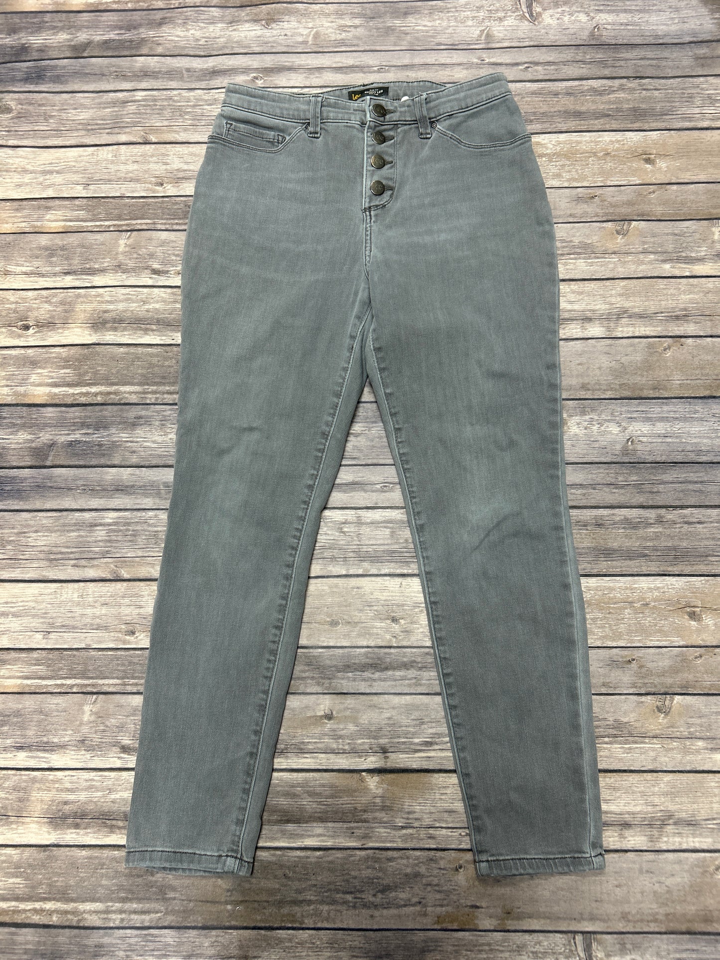 Jeans Skinny By Levis In Grey, Size: 10