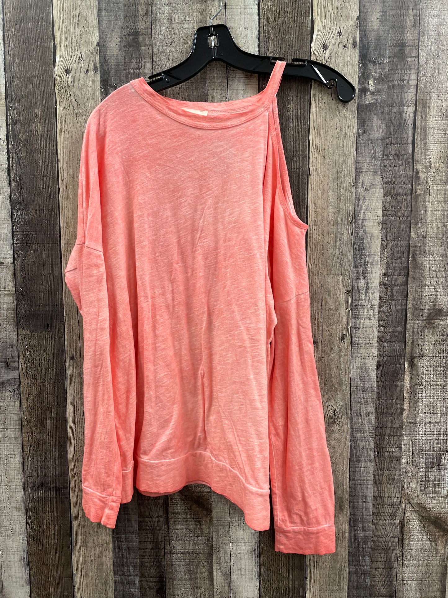 Top Long Sleeve By 143 Story In Peach, Size: L