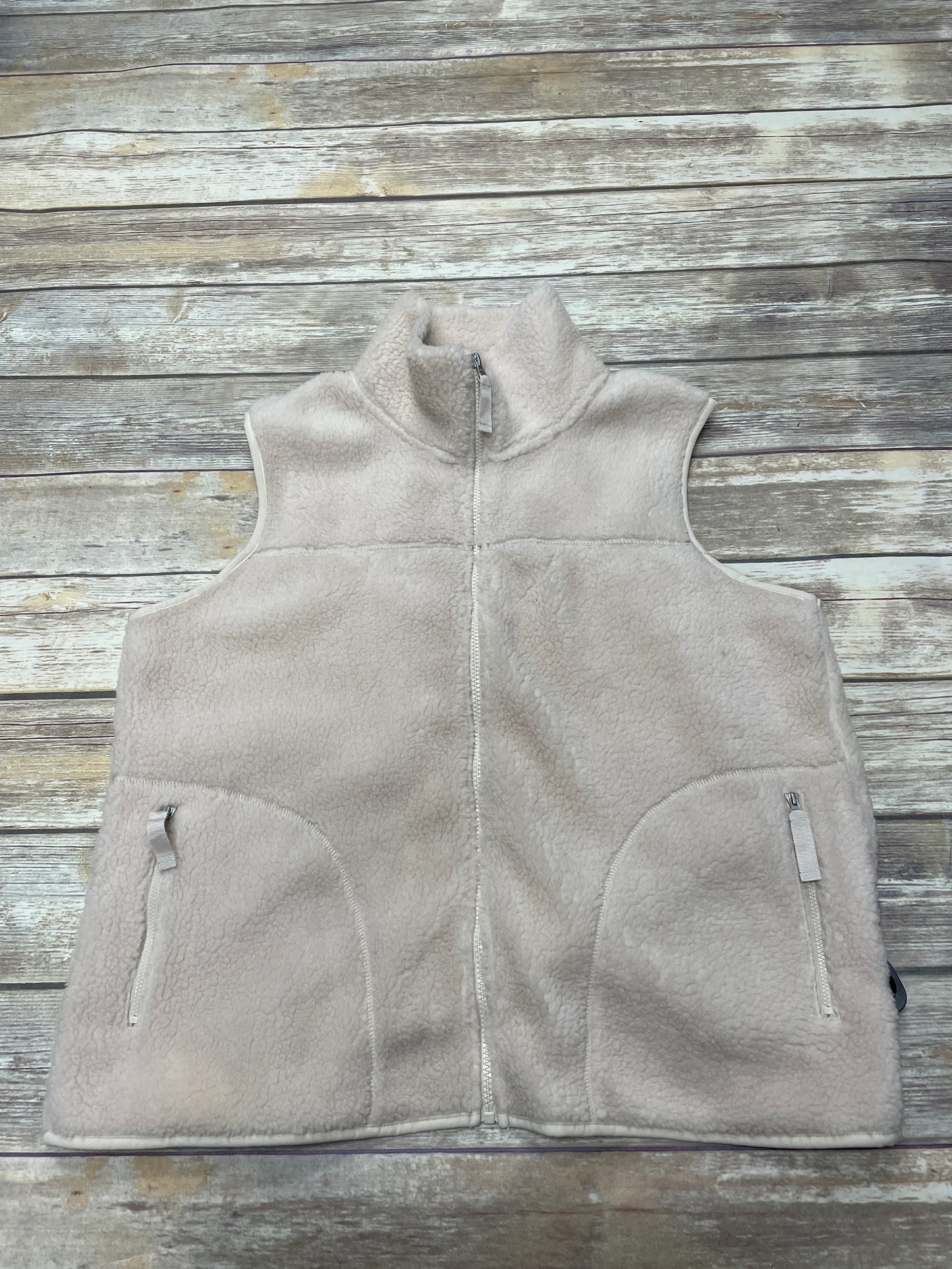 Vest Faux Fur & Sherpa By Eddie Bauer In Tan, Size: Xl