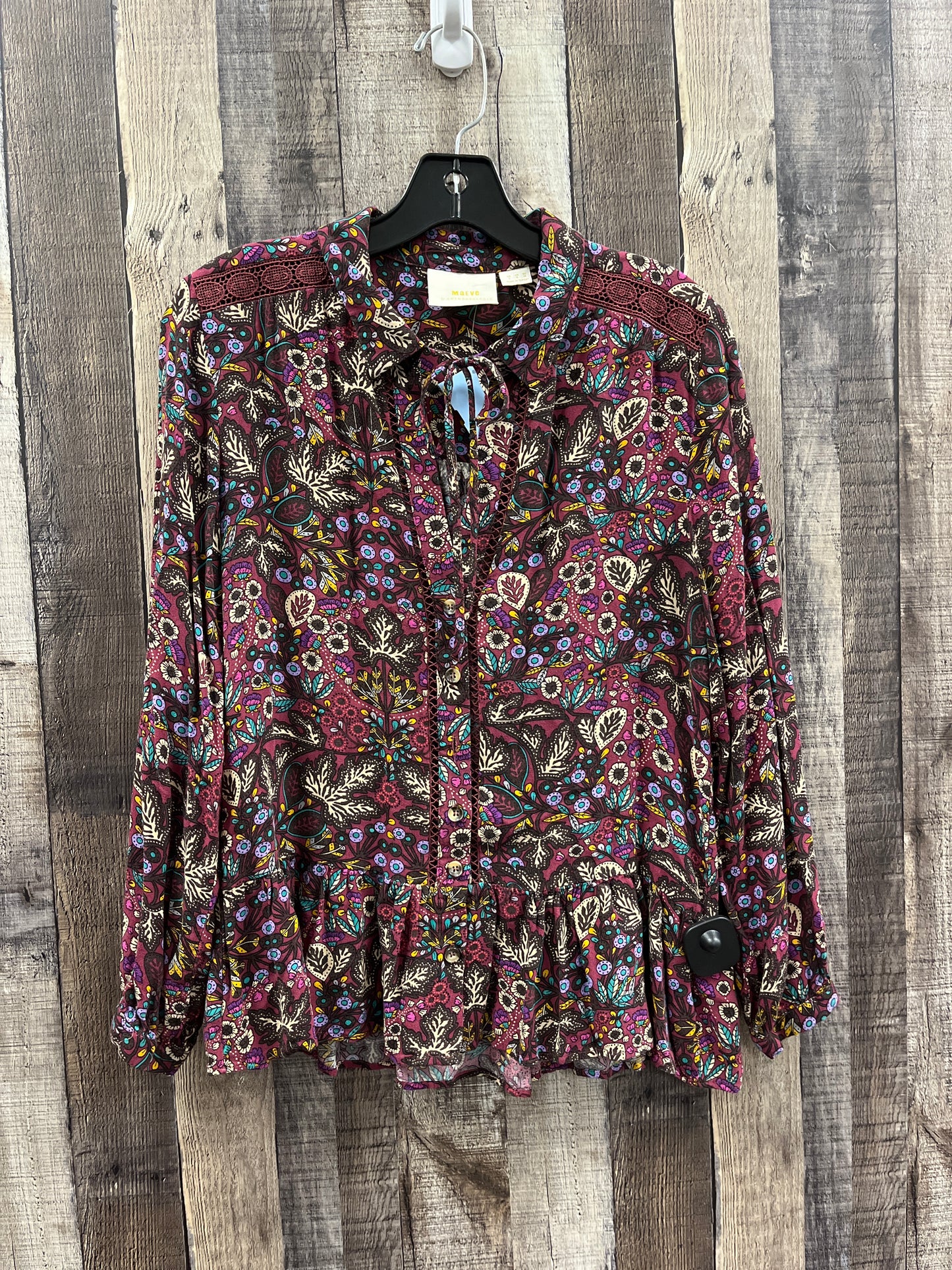 Top Long Sleeve By Maeve In Multi-colored, Size: S