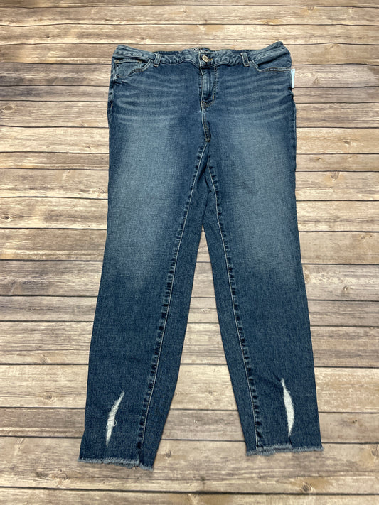 Jeans Skinny By Maurices In Blue Denim, Size: 12