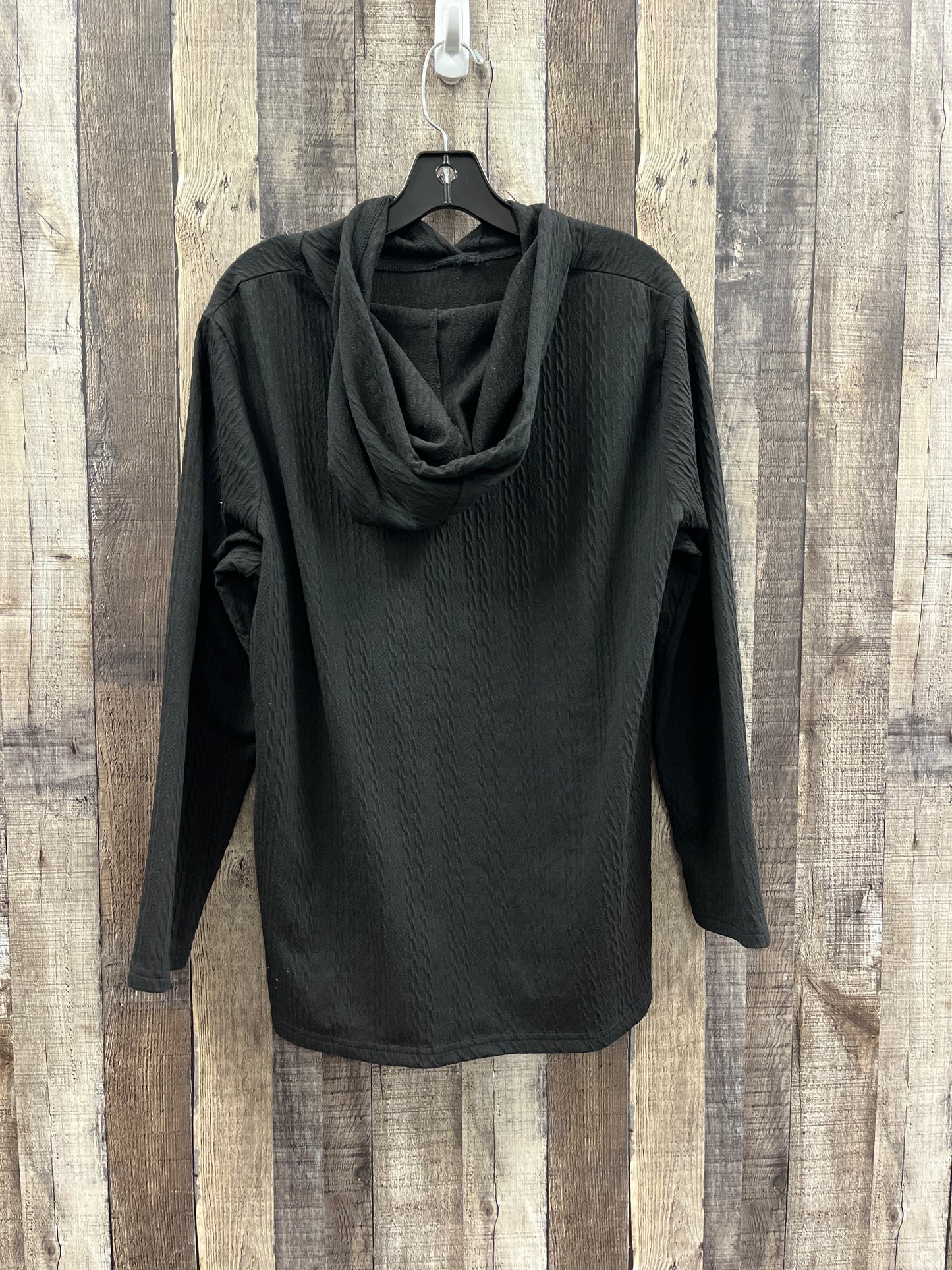 Top Long Sleeve By Cmf In Black, Size: L