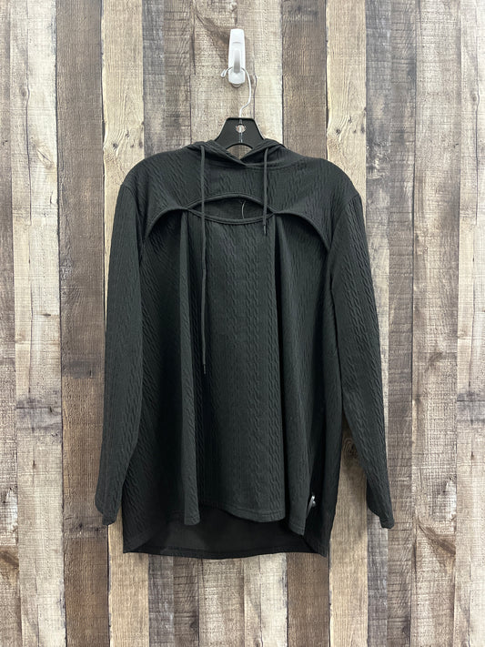 Top Long Sleeve By Cmf In Black, Size: L