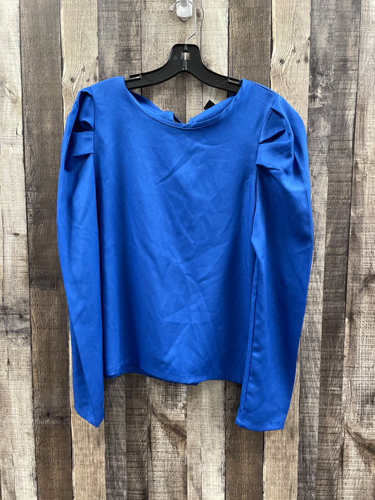 Top Long Sleeve By Shein In Blue, Size: M