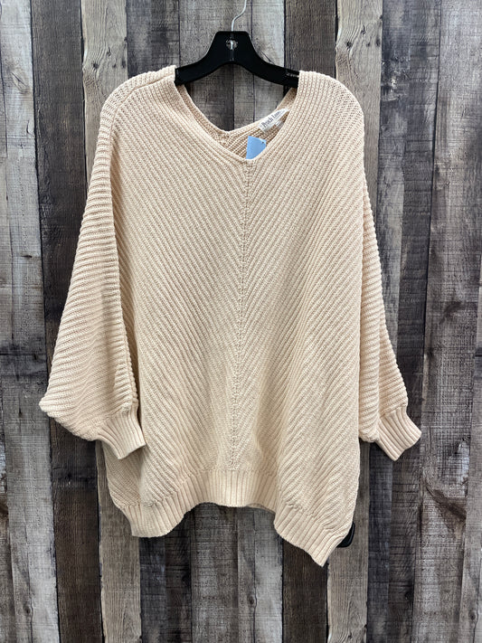 Sweater By Peach Love Cream California In Cream, Size: S