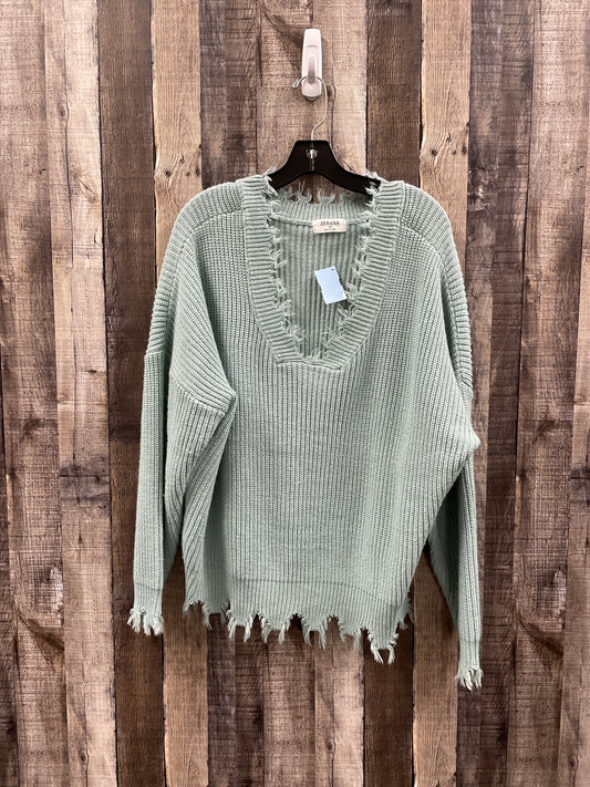 Sweater By Zenana Outfitters In Teal, Size: 3x