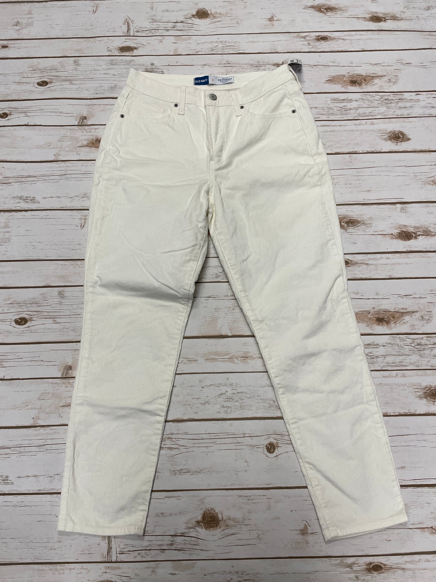 Pants Corduroy By Old Navy In Ivory, Size: 6