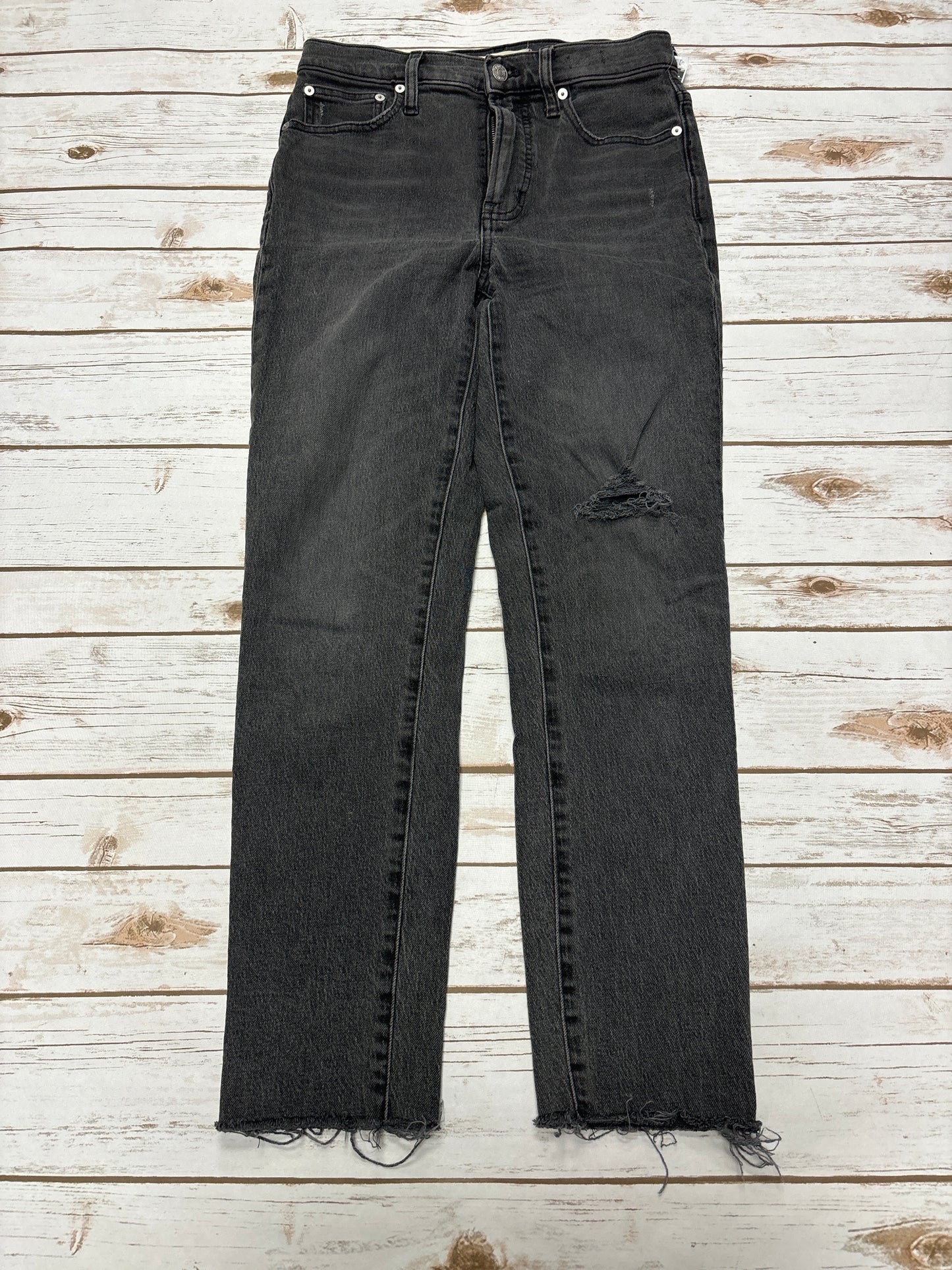 Jeans Skinny By Madewell In Grey Denim, Size: 0