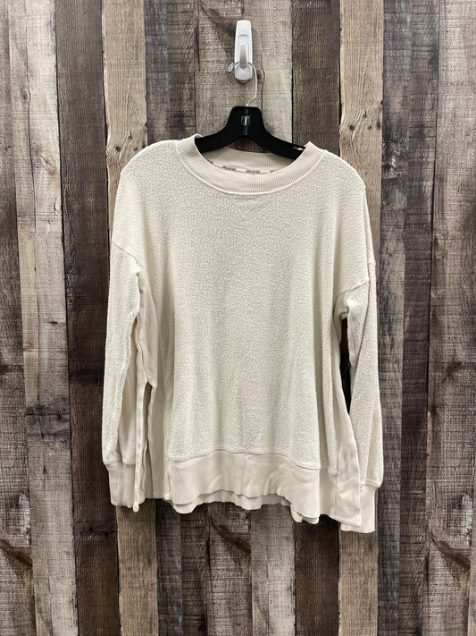 Sweatshirt Crewneck By Aerie In Ivory, Size: Xxs