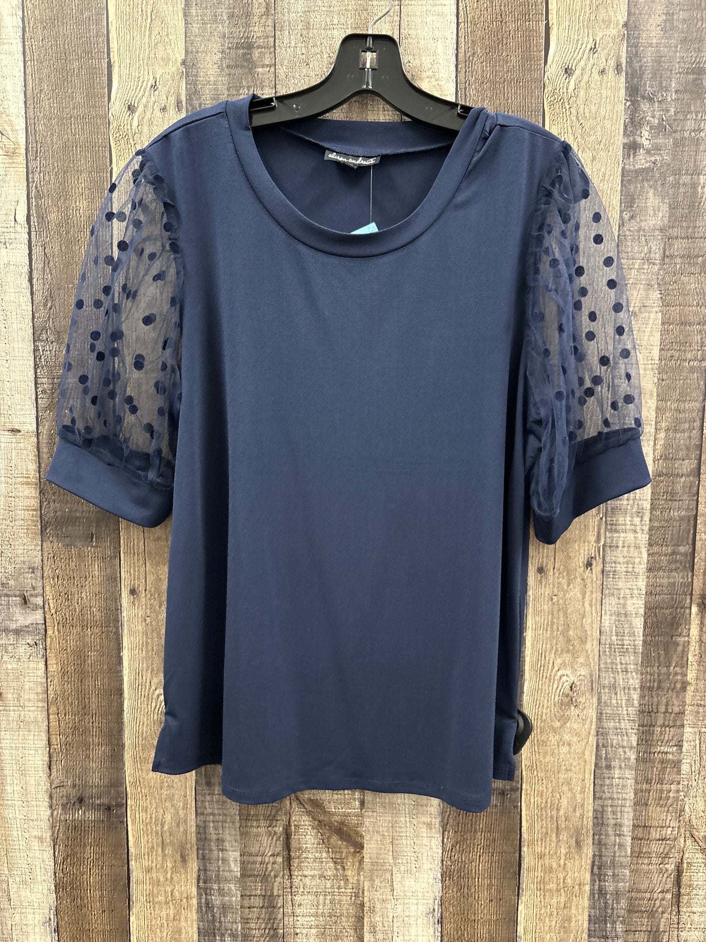 Top Short Sleeve By Cme In Navy, Size: Xl