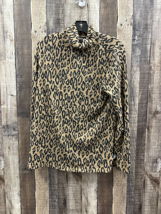 Top Long Sleeve By Massini In Animal Print, Size: M