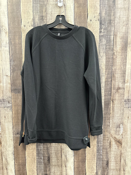 Top Long Sleeve By Cme In Black, Size: L