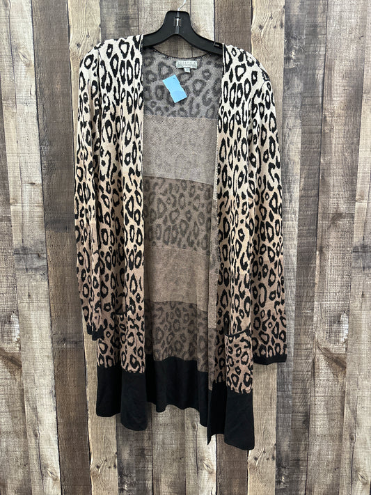 Cardigan By Joseph A. In Animal Print, Size: M