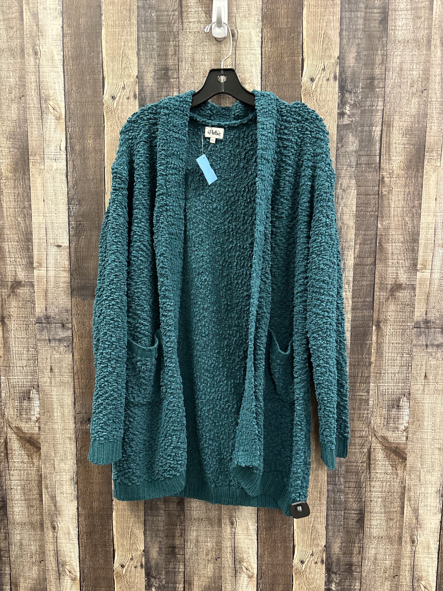 Sweater By Cme In Teal, Size: 2x