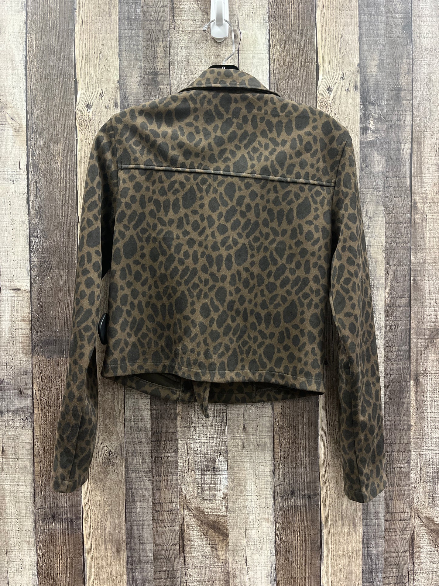 Jacket Moto By Sanctuary In Animal Print, Size: Xxs