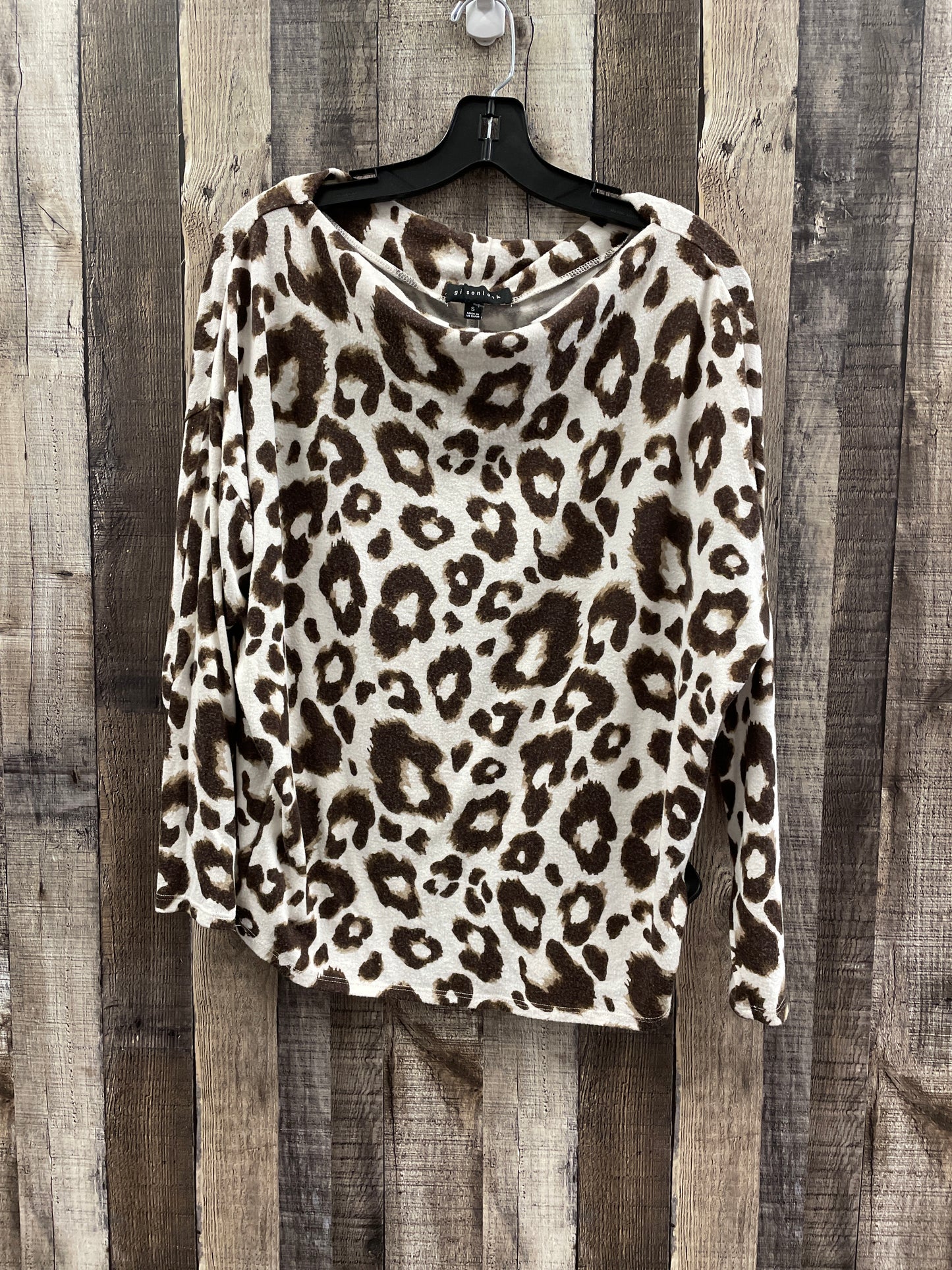 Top Long Sleeve By Cme In Animal Print, Size: S