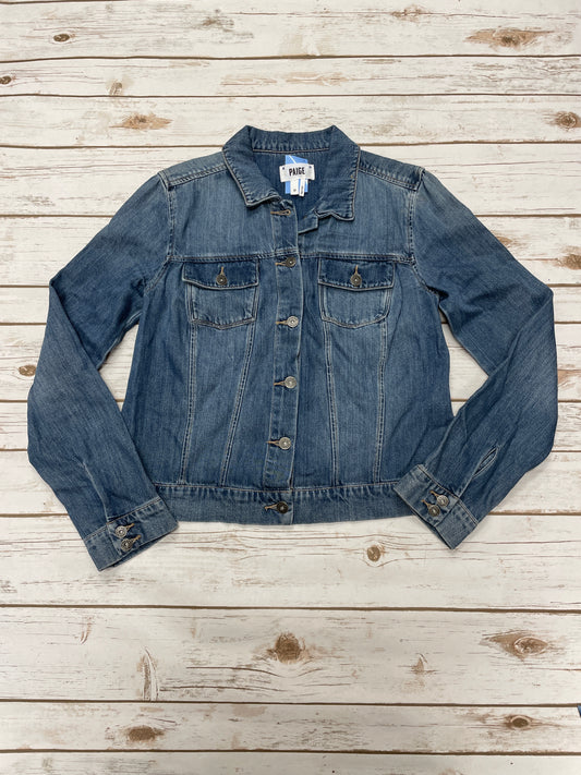 Jacket Denim By Paige In Blue Denim, Size: M