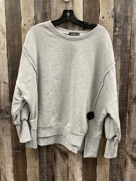 Sweatshirt Crewneck By Cme In Grey, Size: M