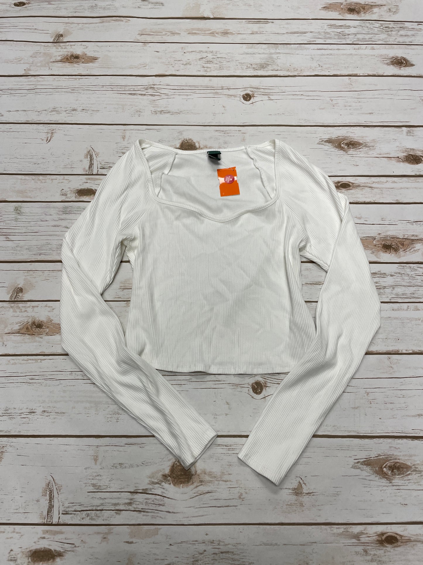 Top Long Sleeve By Wild Fable In Ivory, Size: S