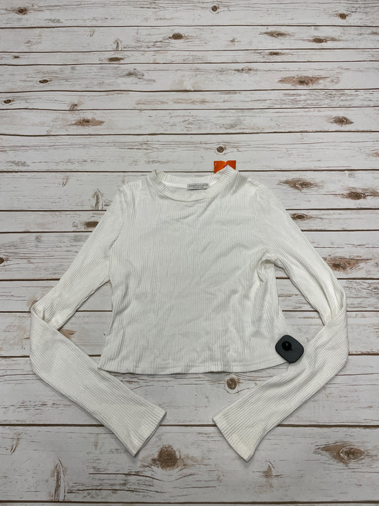 Top Long Sleeve By Paper Crane In Ivory, Size: L