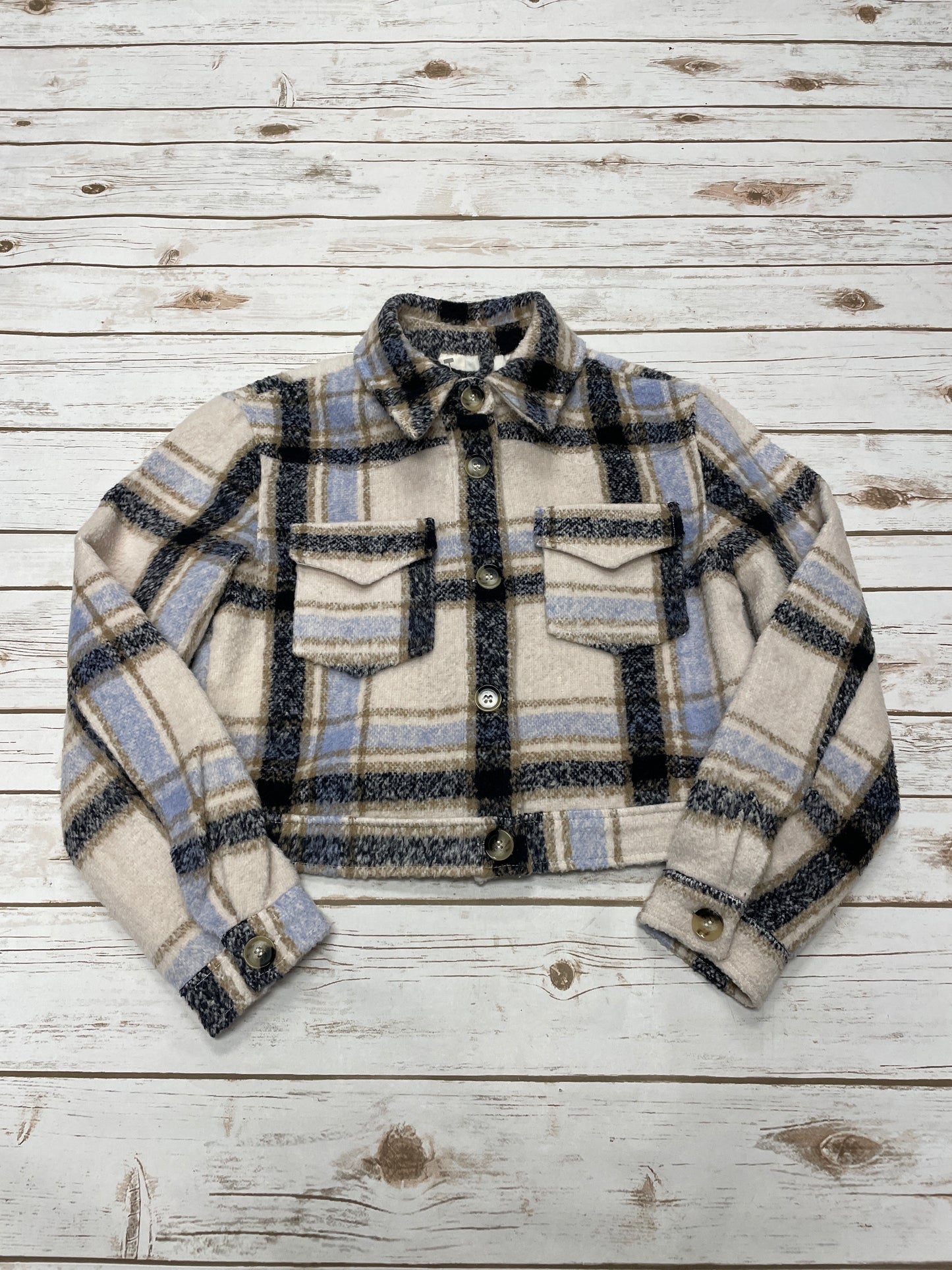 Jacket Other By Altard State In Plaid Pattern, Size: M