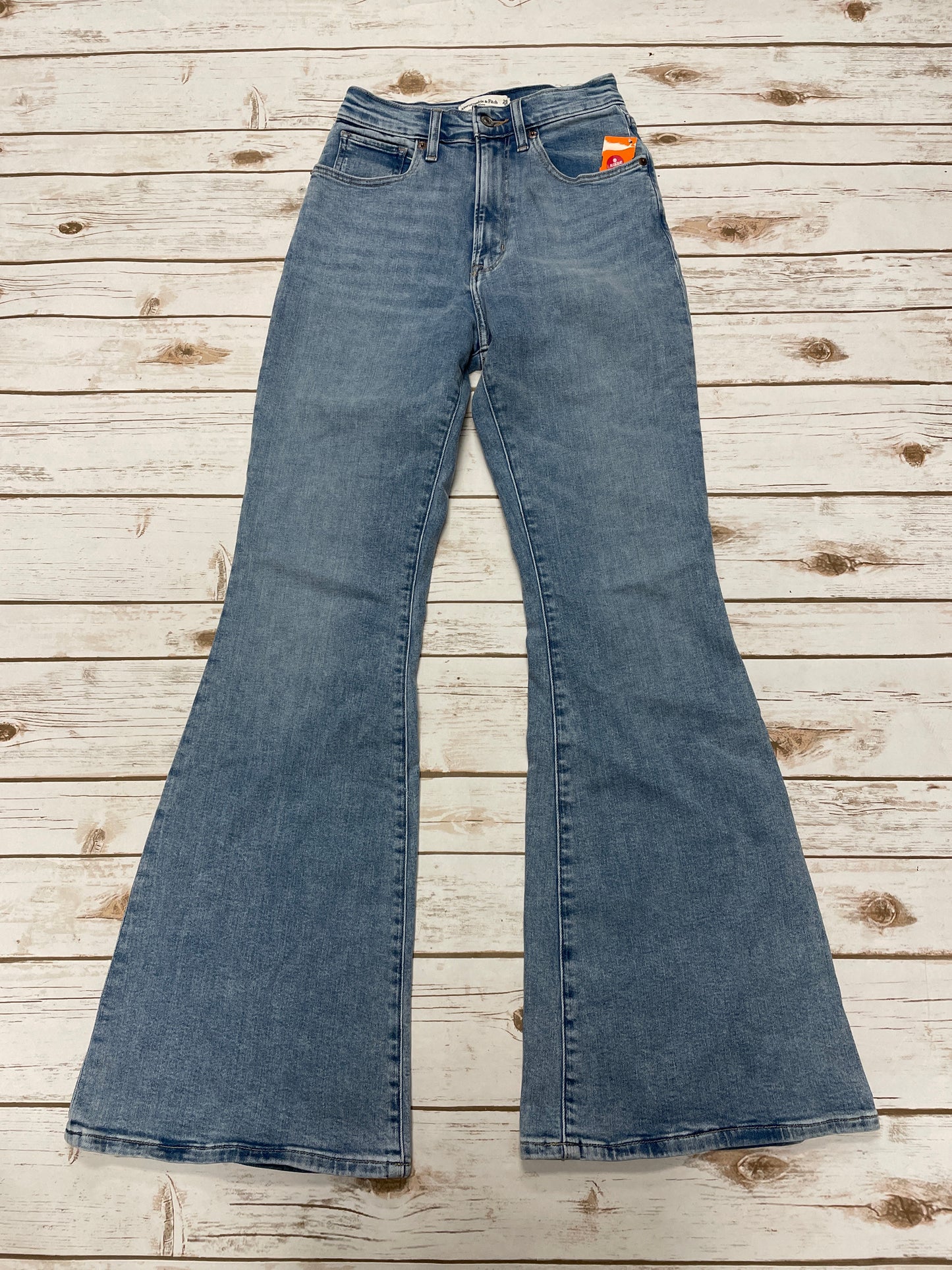 Jeans Flared By Abercrombie And Fitch In Blue Denim, Size: 2