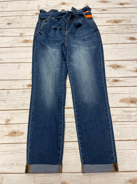 Jeans Skinny By Almost Famous In Blue Denim, Size: M