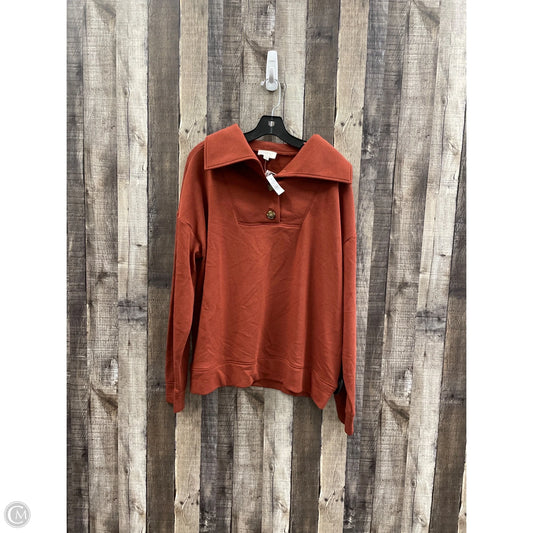 Top Long Sleeve By Loft In Orange, Size: Xl