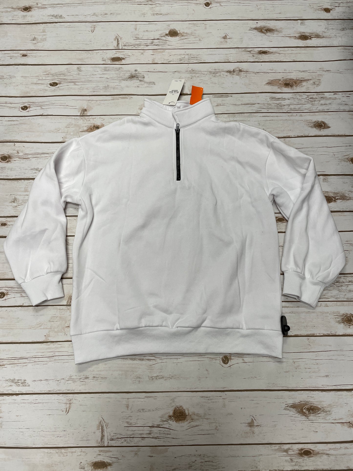 Top Long Sleeve By Cme In White, Size: M