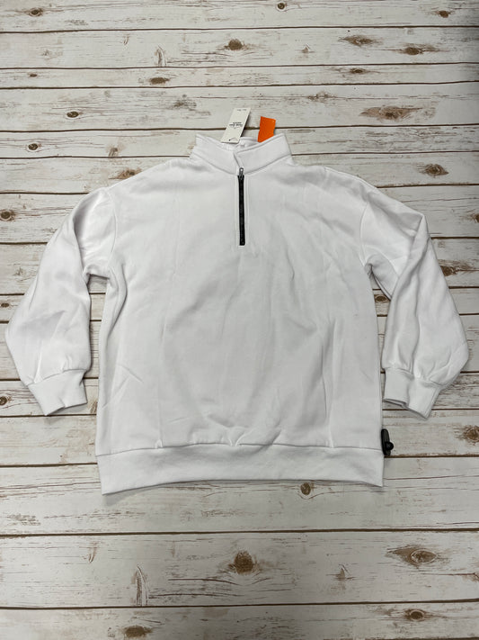 Top Long Sleeve By Cme In White, Size: M