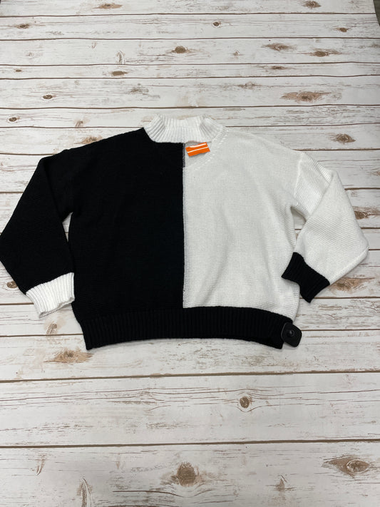 Sweater By Shein In Black & White, Size: M