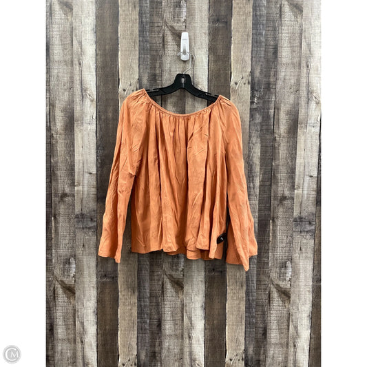 Top Long Sleeve By Elizabeth And James In Orange, Size: Xl